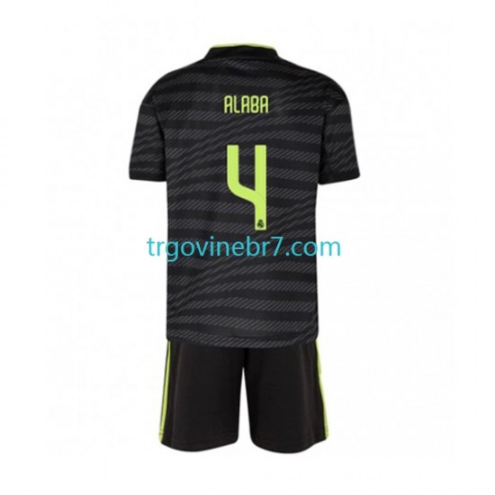 Dres Real Madrid David Alaba 4 Treći 2022-2023 Kratkih Rukava - Dječji