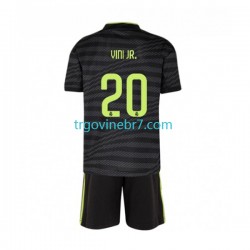 Dres Real Madrid Vinicius Junior 20 Treći 2022-2023 Kratkih Rukava - Dječji Dres Real Madrid Vinicius Junior 20 Treći 2022-2023 Kratkih Rukava - Dječji