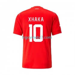 Dres Švicarska Xhaka 10 Domaći World Cup 2022 Kratkih Rukava - Muški Dres Švicarska Xhaka 10 Domaći World Cup 2022 Kratkih Rukava - Muški