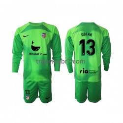 Golmanski Dres - Dres Atlético Madrid Jan Oblak 13 Domaći 2022-2023 Dugim Rukavima - Dječji Golmanski Dres - Dres Atlético Madrid Jan Oblak 13 Domaći 2022-2023 Dugim Rukavima - Dječji