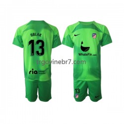 Golmanski Dres - Dres Atlético Madrid Jan Oblak 13 Domaći 2022-2023 Kratkih Rukava - Dječji Golmanski Dres - Dres Atlético Madrid Jan Oblak 13 Domaći 2022-2023 Kratkih Rukava - Dječji