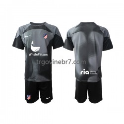Golmanski Dres - Dres Atlético Madrid Gostujući 2022-2023 Kratkih Rukava - Dječji Golmanski Dres - Dres Atlético Madrid Gostujući 2022-2023 Kratkih Rukava - Dječji