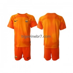 Golmanski Dres - Dres FC Barcelona Treći 2022-2023 Kratkih Rukava - Dječji
