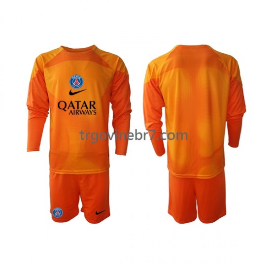 Golmanski Dres - Dres Paris Saint-Germain Gostujući 2022-2023 Dugim Rukavima - Dječji