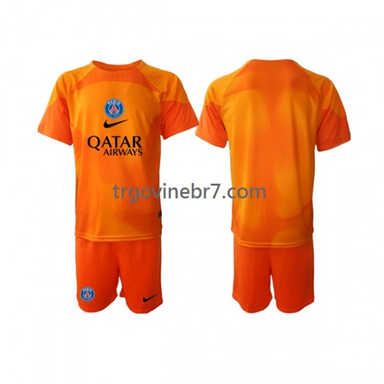 Golmanski Dres - Dres Paris Saint-Germain Gostujući 2022-2023 Kratkih Rukava - Dječji