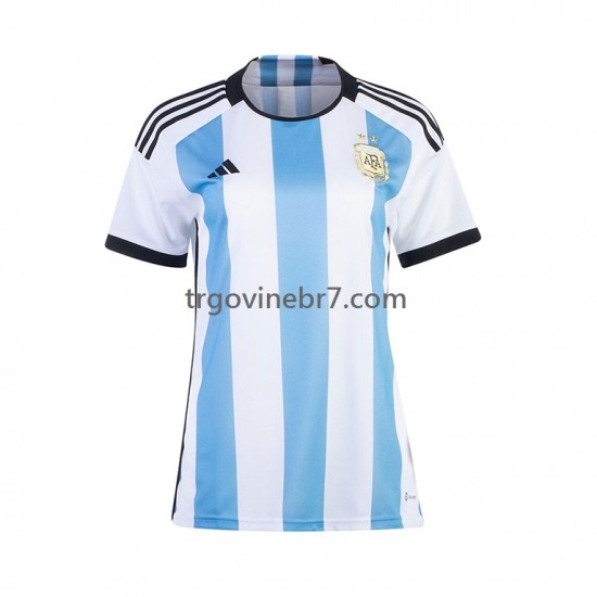 Dres Argentina Domaći World Cup 2022 Kratkih Rukava - Ženska