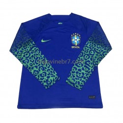Dres Brazil Gostujući World Cup 2022 Dugim Rukavima - Muški Dres Brazil Gostujući World Cup 2022 Dugim Rukavima - Muški