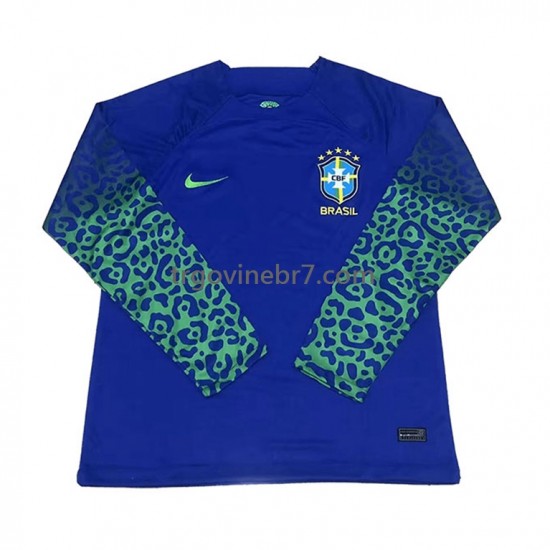 Dres Brazil Gostujući World Cup 2022 Dugim Rukavima - Muški