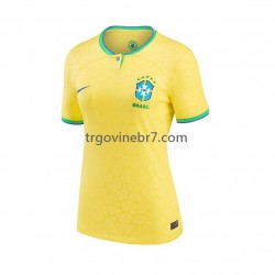 Dres Brazil Domaći World Cup 2022 Kratkih Rukava - Ženska Dres Brazil Domaći World Cup 2022 Kratkih Rukava - Ženska
