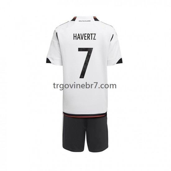 Dres Njemačka Havertz 7 Domaći World Cup 2022 Kratkih Rukava - Dječji