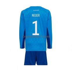 Golmanski Dres - Dres Njemačka Manuel Neuer 1 Domaći World Cup 2022 Dugim Rukavima - Dječji Golmanski Dres - Dres Njemačka Manuel Neuer 1 Domaći World Cup 2022 Dugim Rukavima - Dječji