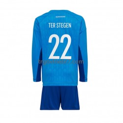 Golmanski Dres - Dres Njemačka ter Stegen 22 Domaći World Cup 2022 Dugim Rukavima - Dječji Golmanski Dres - Dres Njemačka ter Stegen 22 Domaći World Cup 2022 Dugim Rukavima - Dječji