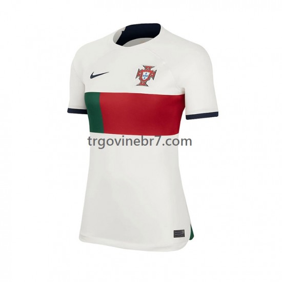 Dres Portugal Gostujući World Cup 2022 Kratkih Rukava - Ženska