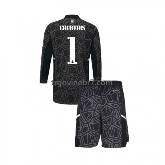 Golmanski Dres - Dres Real Madrid Courtois 1 Treći 2022-2023 Dugim Rukavima - Dječji