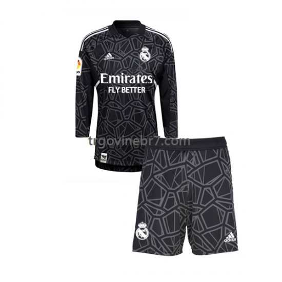 Golmanski Dres - Dres Real Madrid Gostujući 2022-2023 Dugim Rukavima - Dječji