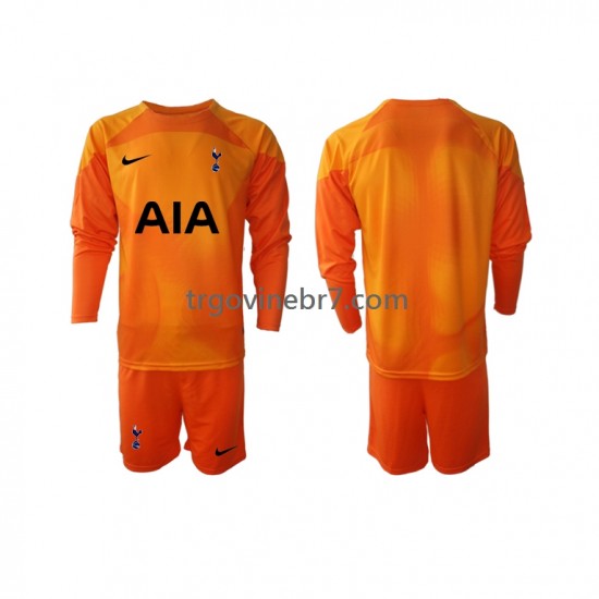 Golmanski Dres - Dres Tottenham Hotspur Gostujući 2022-2023 Dugim Rukavima - Dječji