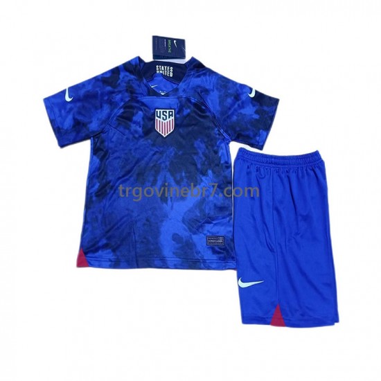 Dres SAD Gostujući World Cup 2022 Kratkih Rukava - Dječji