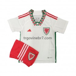 Dres Wales Gostujući World Cup 2022 Kratkih Rukava - Dječji