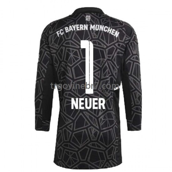 Golmanski Dres - Dres FC Bayern München Manuel Neuer 1 Gostujući 2022-2023 Dugim Rukavima - Muški