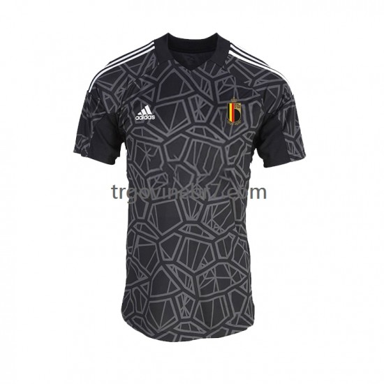 Golmanski Dres - Dres Belgija Domaći World Cup 2022 Kratkih Rukava - Muški