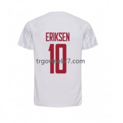 Dres Danska Christian Eriksen 10 Gostujući World Cup 2022 Kratkih Rukava - Muški Dres Danska Christian Eriksen 10 Gostujući World Cup 2022 Kratkih Rukava - Muški