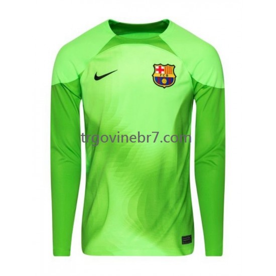 Golmanski Dres - Dres FC Barcelona Domaći 2022-2023 Dugim Rukavima - Muški
