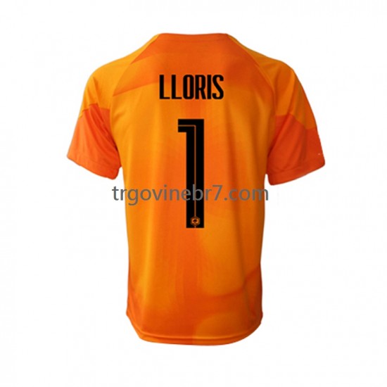 Golmanski Dres - Dres Francuska Hugo Lloris 1 Gostujući World Cup 2022 Kratkih Rukava - Muški