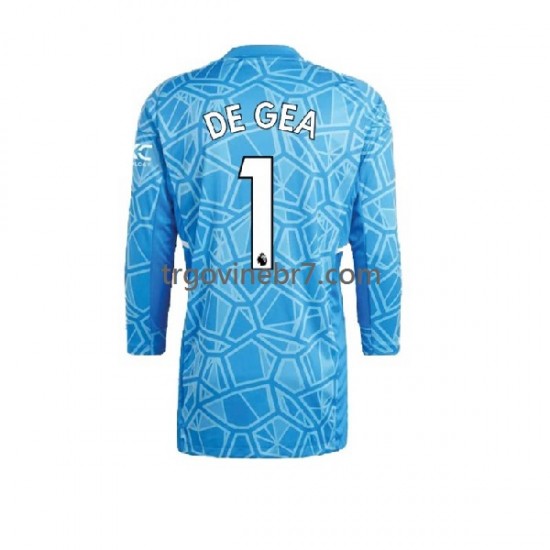 Golmanski Dres - Dres Manchester United DE GEA 1 Domaći 2022-2023 Dugim Rukavima - Muški