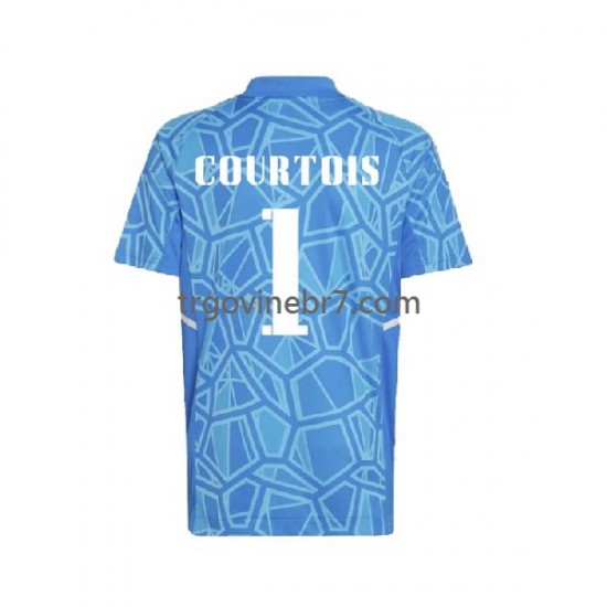 Golmanski Dres - Dres Real Madrid Courtois 1 Domaći 2022-2023 Kratkih Rukava - Muški