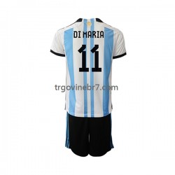 Dres Argentina Di Maria 11 Domaći World Cup 2022 Kratkih Rukava - Dječji Dres Argentina Di Maria 11 Domaći World Cup 2022 Kratkih Rukava - Dječji
