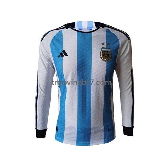 Dres Argentina Domaći World Cup 2022 Dugim Rukavima - Muški