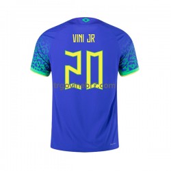 Dres Brazil Vinicius Junior 20 Gostujući World Cup 2022 Kratkih Rukava - Muški Dres Brazil Vinicius Junior 20 Gostujući World Cup 2022 Kratkih Rukava - Muški