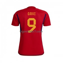 Dres Španjolska Gavi 9 Domaći World Cup 2022 Kratkih Rukava - Muški Dres Španjolska Gavi 9 Domaći World Cup 2022 Kratkih Rukava - Muški