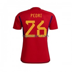 Dres Španjolska PEDRI 26 Domaći World Cup 2022 Kratkih Rukava - Muški Dres Španjolska PEDRI 26 Domaći World Cup 2022 Kratkih Rukava - Muški
