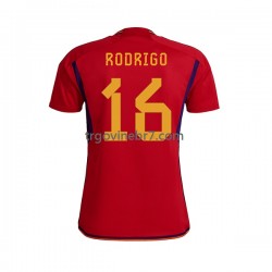 Dres Španjolska RODRIGO 16 Domaći World Cup 2022 Kratkih Rukava - Muški Dres Španjolska RODRIGO 16 Domaći World Cup 2022 Kratkih Rukava - Muški