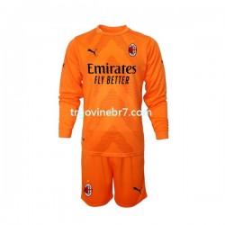 Golmanski Dres - Dres AC Milan Treći 2022-2023 Dugim Rukavima - Dječji