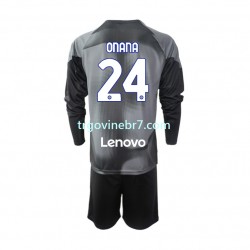 Golmanski Dres - Dres Inter Milan Andre Onana 24 Domaći 2022-2023 Dugim Rukavima - Dječji Golmanski Dres - Dres Inter Milan Andre Onana 24 Domaći 2022-2023 Dugim Rukavima - Dječji