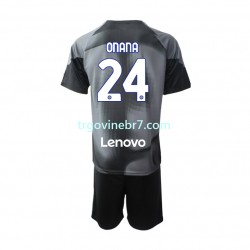 Golmanski Dres - Dres Inter Milan Andre Onana 24 Domaći 2022-2023 Kratkih Rukava - Dječji Golmanski Dres - Dres Inter Milan Andre Onana 24 Domaći 2022-2023 Kratkih Rukava - Dječji