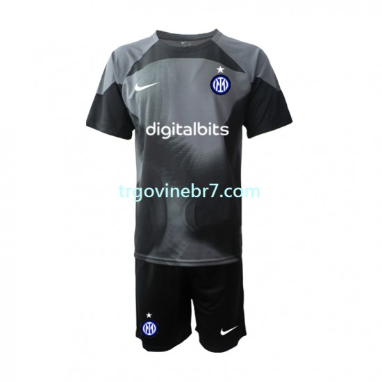 Golmanski Dres - Dres Inter Milan Domaći 2022-2023 Kratkih Rukava - Dječji