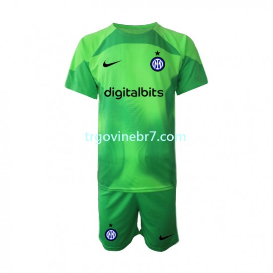 Golmanski Dres - Dres Inter Milan Treći 2022-2023 Kratkih Rukava - Dječji