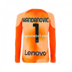 Golmanski Dres - Dres Inter Milan Samir Handanovic 1 Četvrti 2022-2023 Dugim Rukavima - Muški