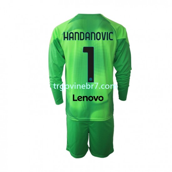 Golmanski Dres - Dres Inter Milan Samir Handanovic 1 Treći 2022-2023 Dugim Rukavima - Dječji