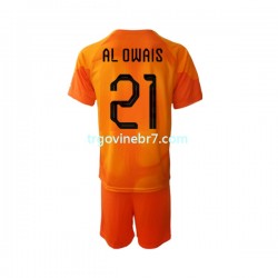 Golmanski Dres - Dres Saudijska Arabija Mohammed Al-Owais 21 Gostujući World Cup 2022 Kratkih Rukava - Dječji Golmanski Dres - Dres Saudijska Arabija Mohammed Al-Owais 21 Gostujući World Cup 2022 Kratkih Rukava - Dječji