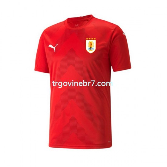Golmanski Dres - Dres Urugvaj Domaći World Cup 2022 Kratkih Rukava - Muški