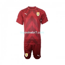 Golmanski Dres - Dres Urugvaj Domaći World Cup 2022 Kratkih Rukava - Dječji