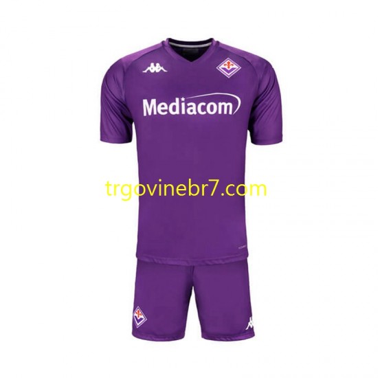 Dres ACF Fiorentina Domaći 2024-2025 Kratkih Rukava - Dječji