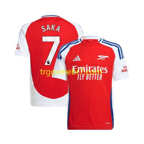 Dres Arsenal Bukayo Saka 7 Domaći 2024-2025 Kratkih Rukava - Muški