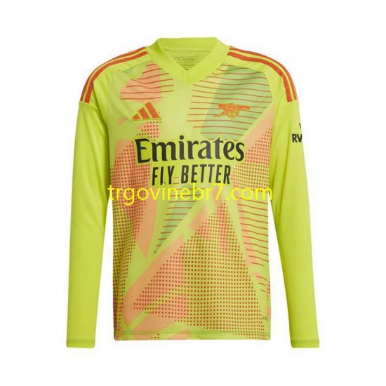 Golmanski Dres - Dres Arsenal Domaći 2024-2025 Dugim Rukavima - Muški