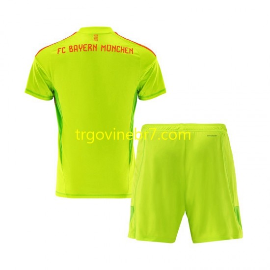 Golmanski Dres - Dres FC Bayern München Domaći 2024-2025 Kratkih Rukava - Dječji