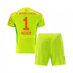 Golmanski Dres - Dres FC Bayern München Manuel Neuer 1 Domaći 2024-2025 Kratkih Rukava - Dječji